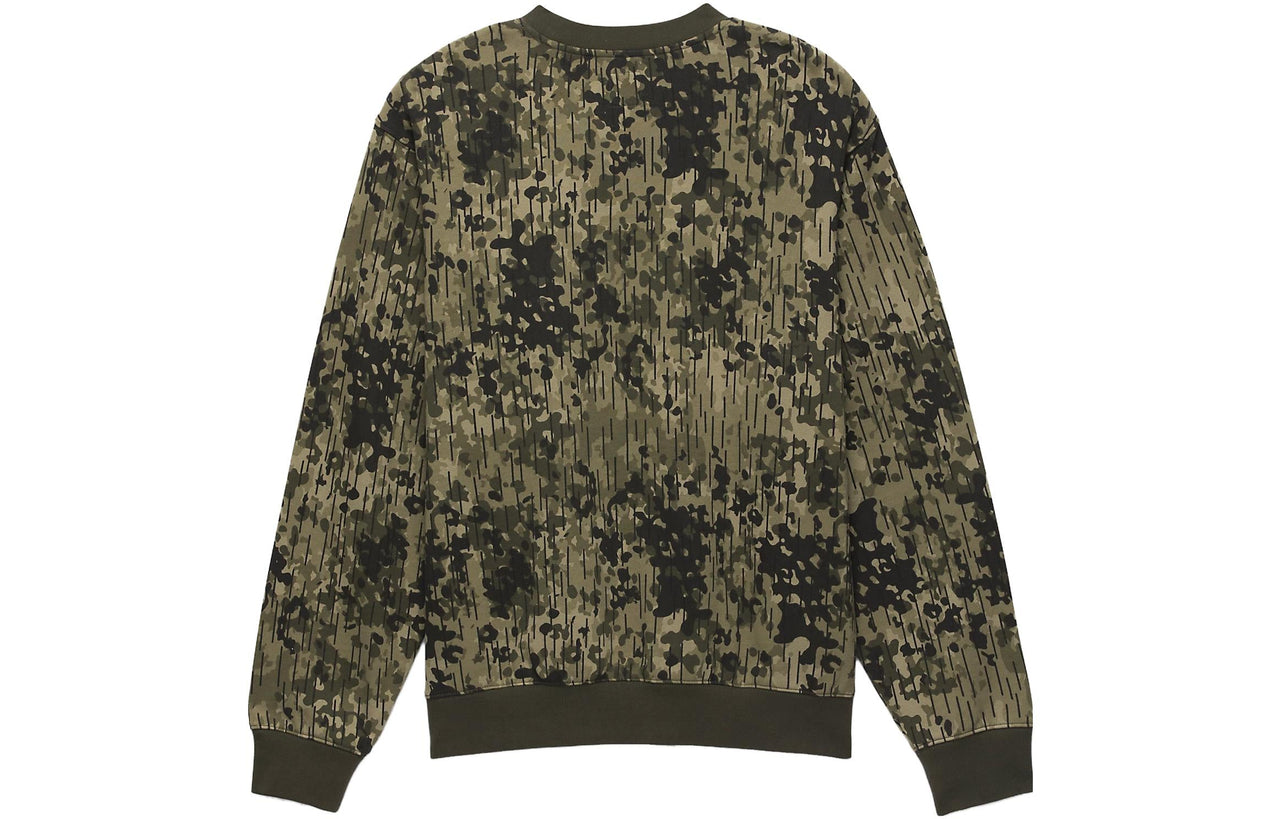 Vans Rain Camo Crew Sweatshirt 'Green' VN0008UKCBI