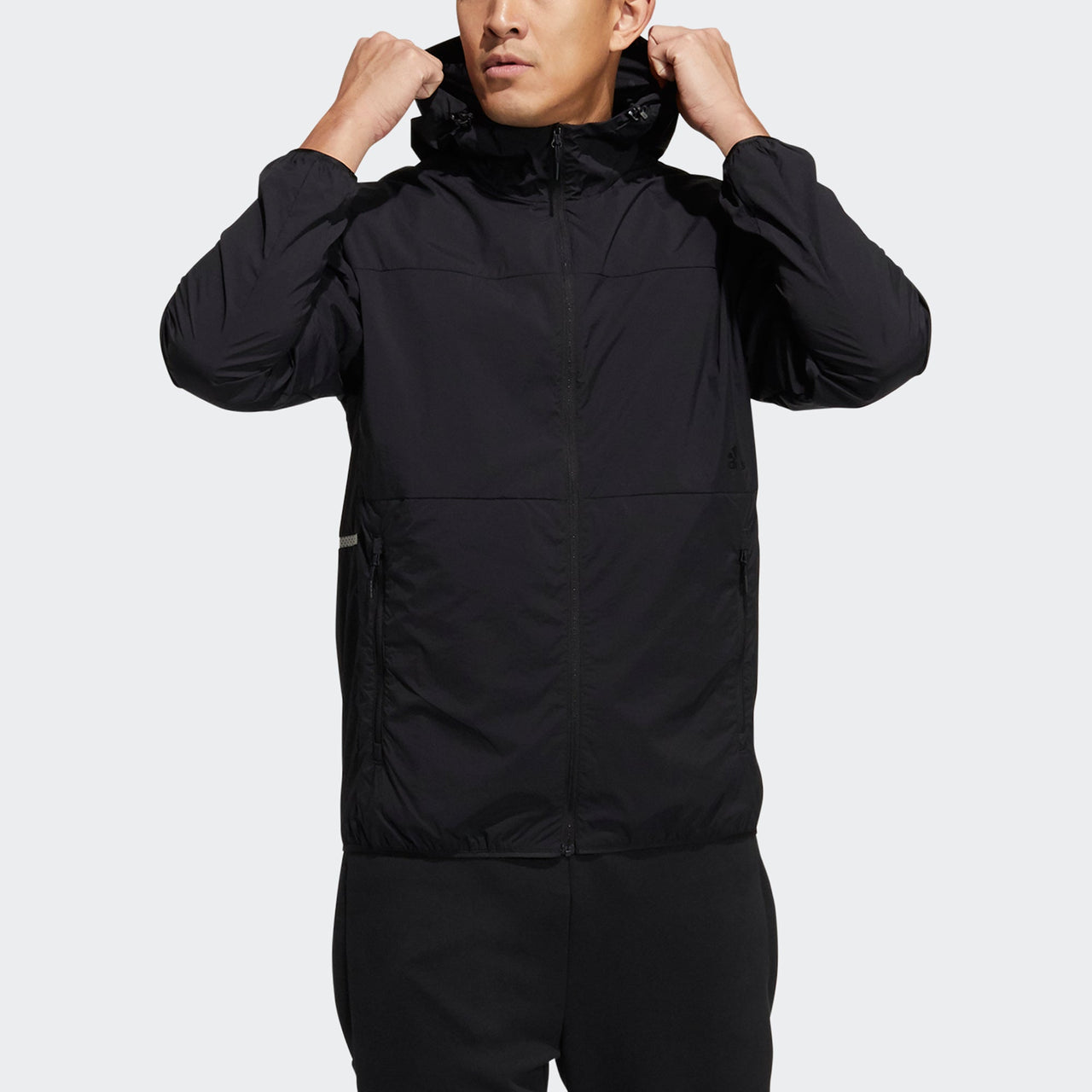 adidas Sports Windproof Woven Hooded Jacket Black GP0976