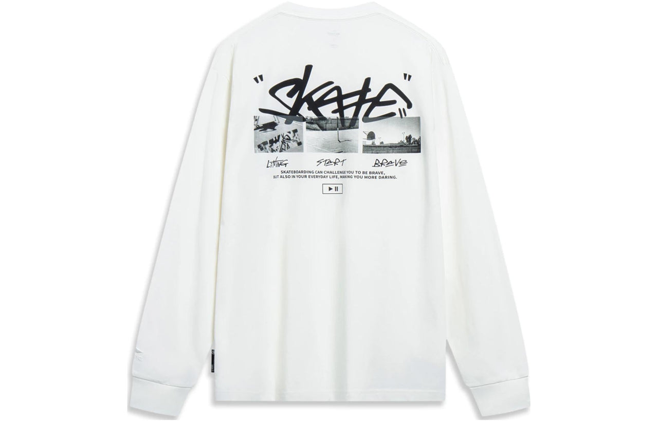 Li-Ning x Disney Oswald Graphic Long Sleeve T-shirt 'White' AHST321-3