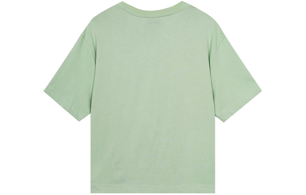 (WMNS) Nike Sportswear Swoosh 3D Logo Loose Breathable Round Neck Short Sleeve Green T-Shirt CZ8912-006