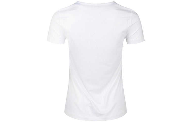(WMNS) Nike PRO MESH Training Tops Training Gym Short Sleeve White AO9952-100