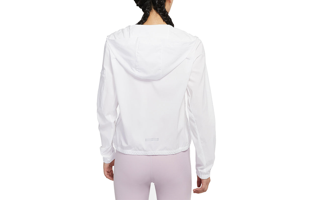 (WMNS) Nike Small Label Solid Color Hooded Jacket White DH1991-100