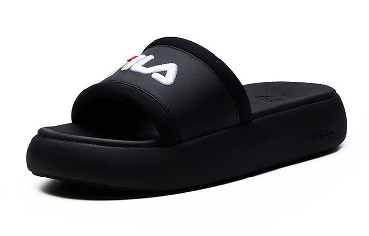 (WMNS) FILA Donut Fashion Casual Slippers For Black F12W124622FBK