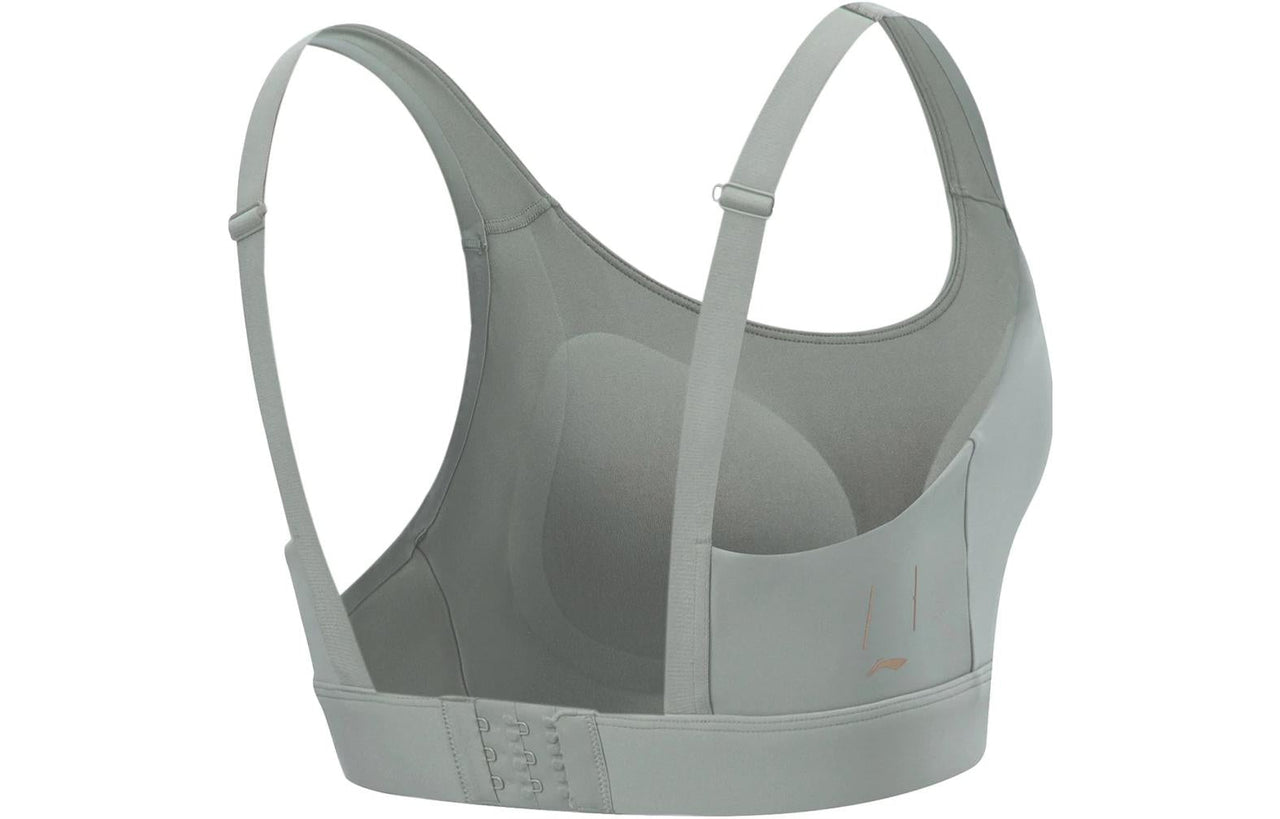 (WMNS) Li-Ning Yoga Sports Bra (Medium Impact) 'Grey' AUBT040-3