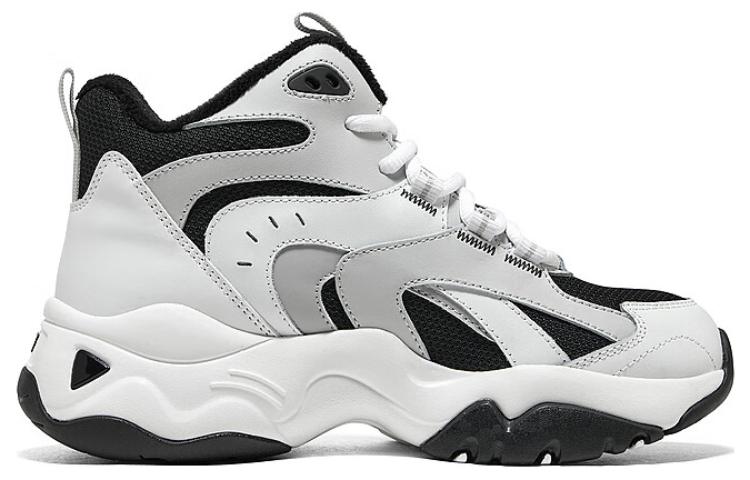 (WMNS) Skechers D'Lites Sneaker 'White Grey Black' 168014-WBK