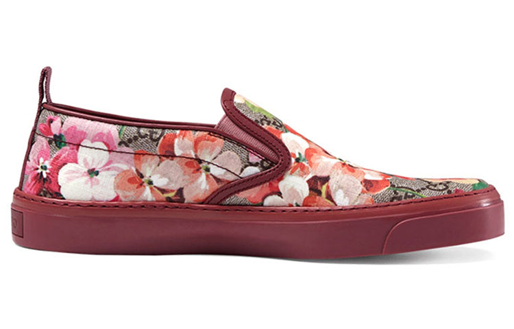 (WMNS) Gucci GG Supreme Monogram Blooms Slip On 'Dry Rose' 408511-KU2E0-8971