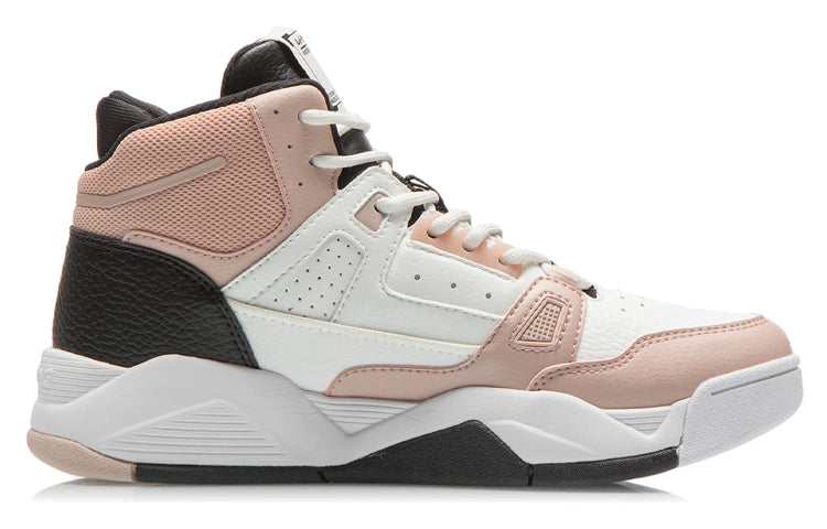 (WMNS) Li-Ning Basketball Shoes 'White Brown Black' AGBR084-2