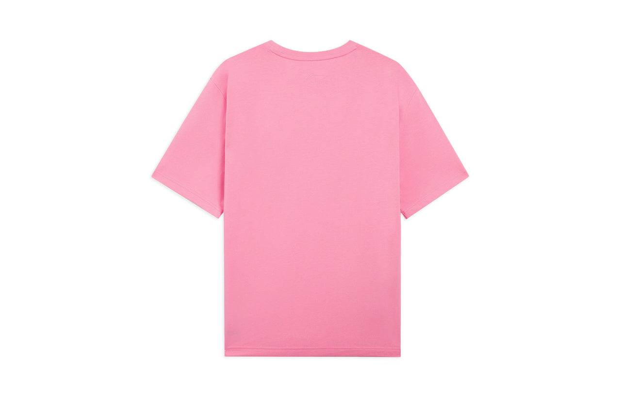 Li-Ning Fashion Logo T-shirt 'Pink White' AHSSA33-13