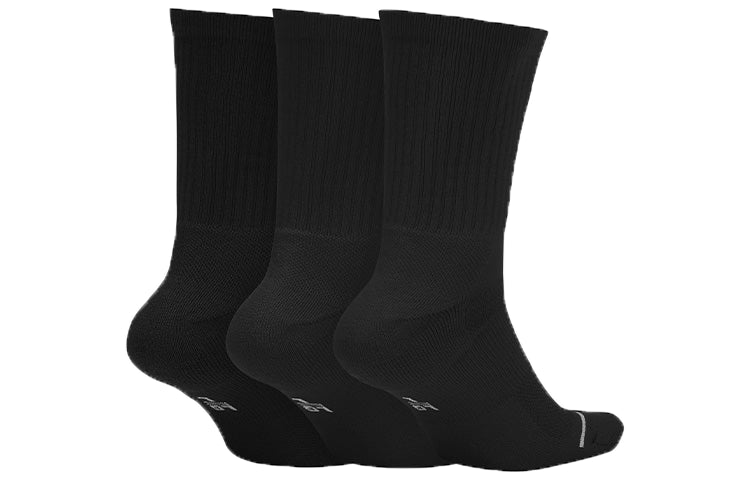 Air Jordan Everyday Max Crew Basketball Sports Socks 3 Pairs 'Black' SX5545-013