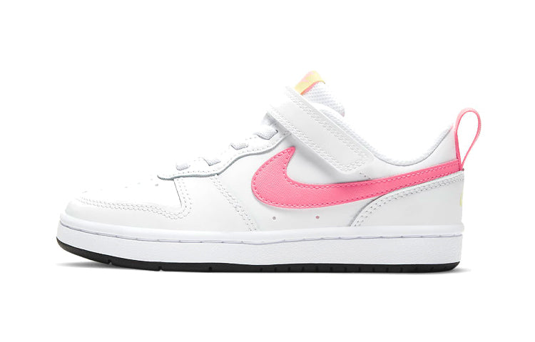 (PS) Nike Court Borough Low 2 'White Pink' BQ5451-108