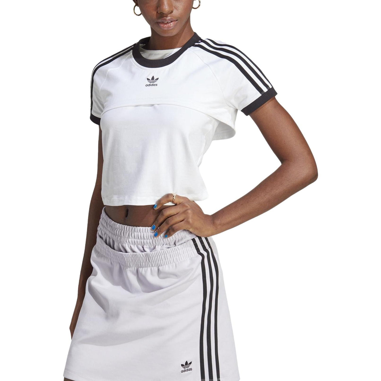 (WMNS) adidas Always Original T-Shirt 'White Black' IC8808
