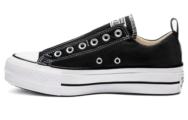 (WMNS) Converse Chuck Taylor All Star Platform Slip Thick Sole 'Black White' 563456F