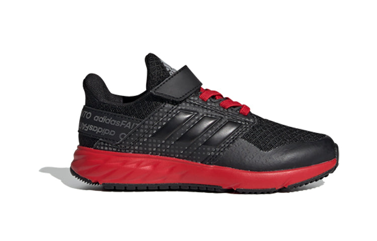 (GS) adidas FortaFaito EL K 'Black Red' EE7307