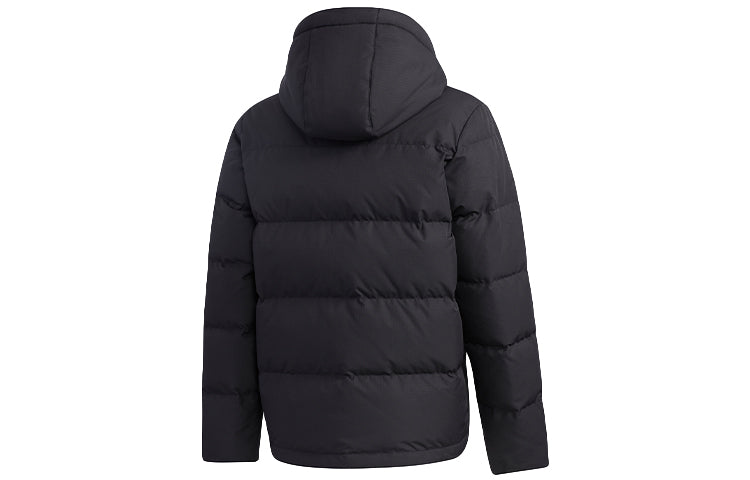 adidas neo M Hp Down Jkt1 Sports hooded down Jacket Black GJ8968