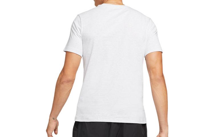 Men's Nike Solid Color Round Neck Pullover Short Sleeve Birch Color T-Shirt DM2387-051