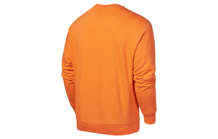 Men's Nike Sportswear NSW Club French Terry Casual Sports Round Neck Orange BV2667-837