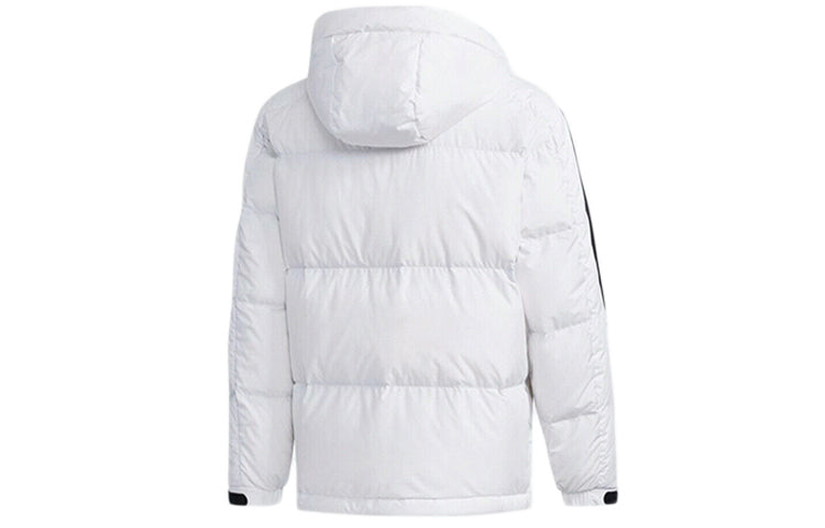 adidas 3ST Puff Down Outdoor protection against cold Stay Warm hooded down Jacket White EH3971