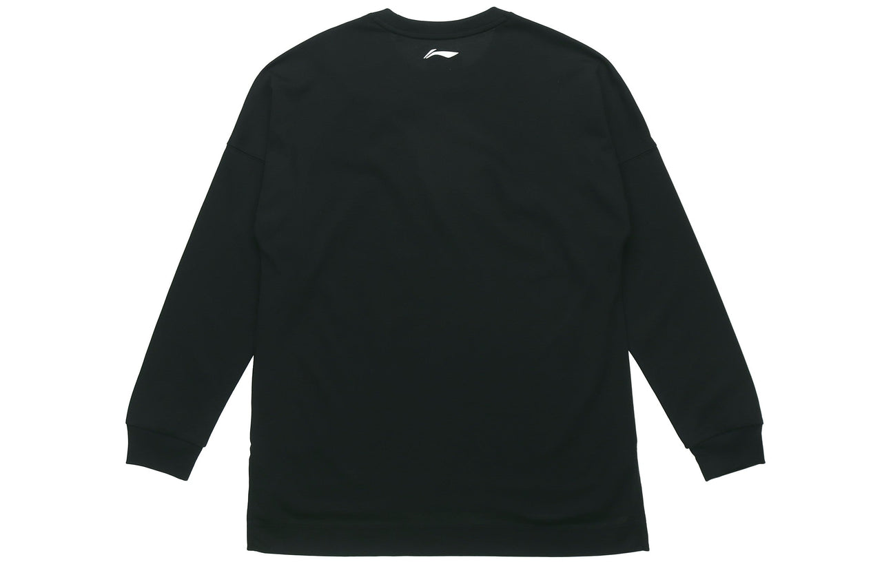 Li-Ning BadFive Graphic Long Sleeve T-shirt 'Black' AHSR483-2
