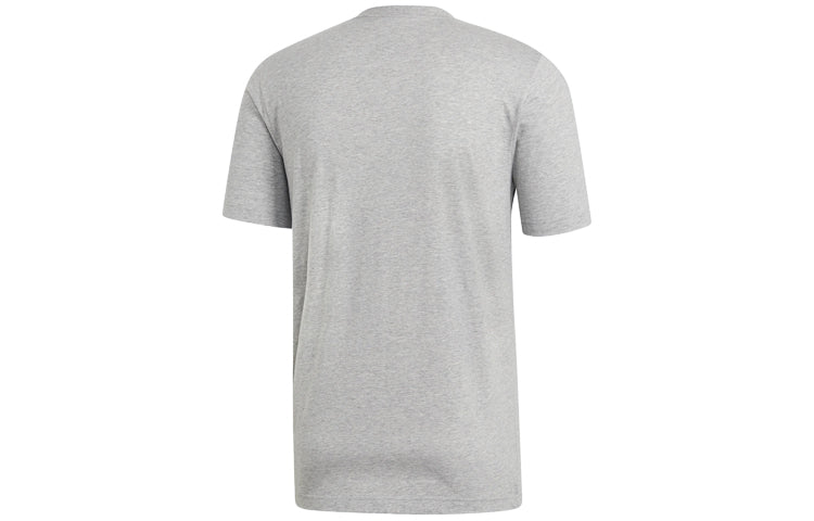 adidas E Pin tee Sports Stylish Round Neck Short Sleeve Gray DU0382