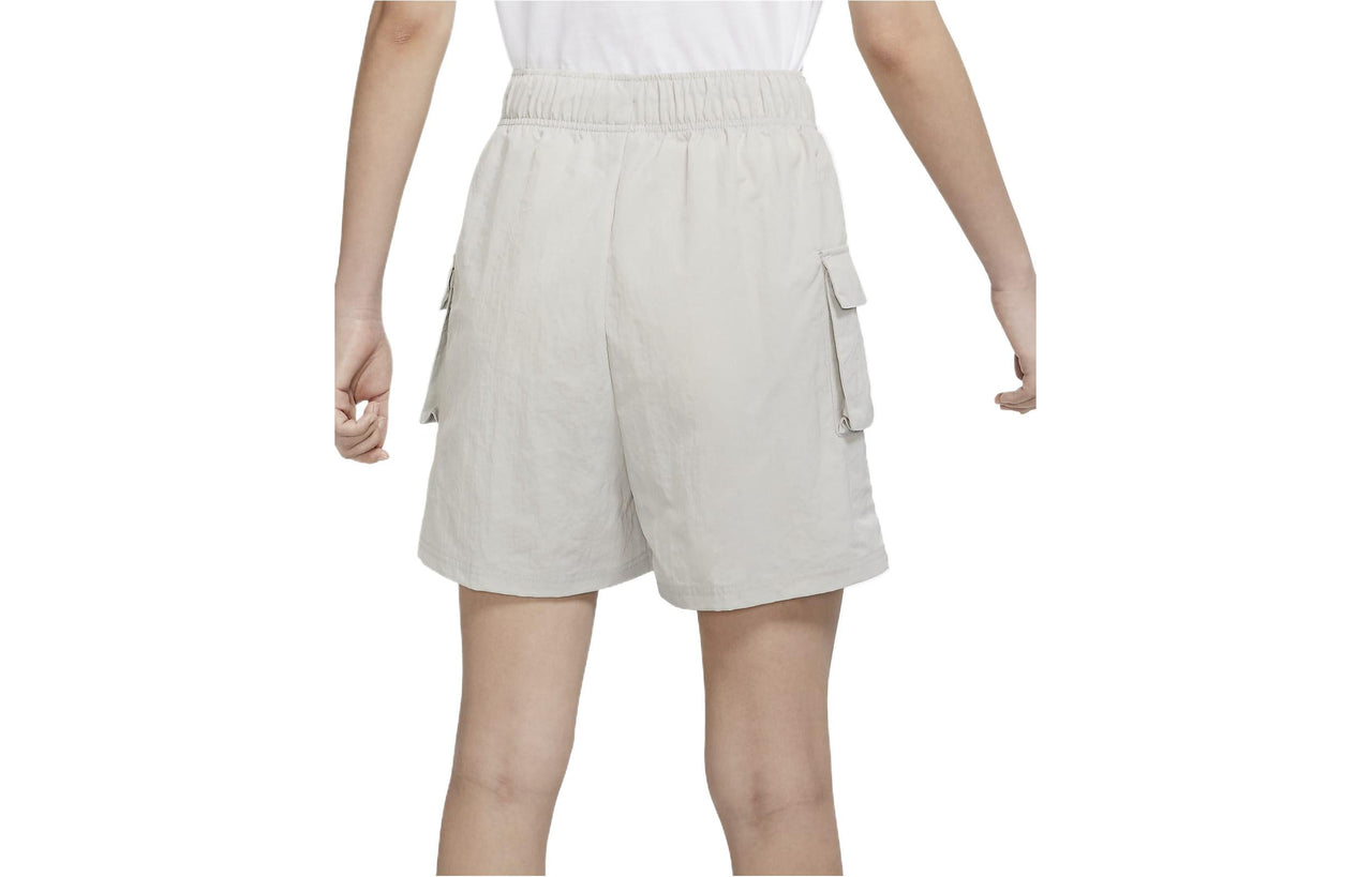 (WMNS) Nike Sportswear Essential Woven High-Rise Shorts 'Grey' DM6248-012