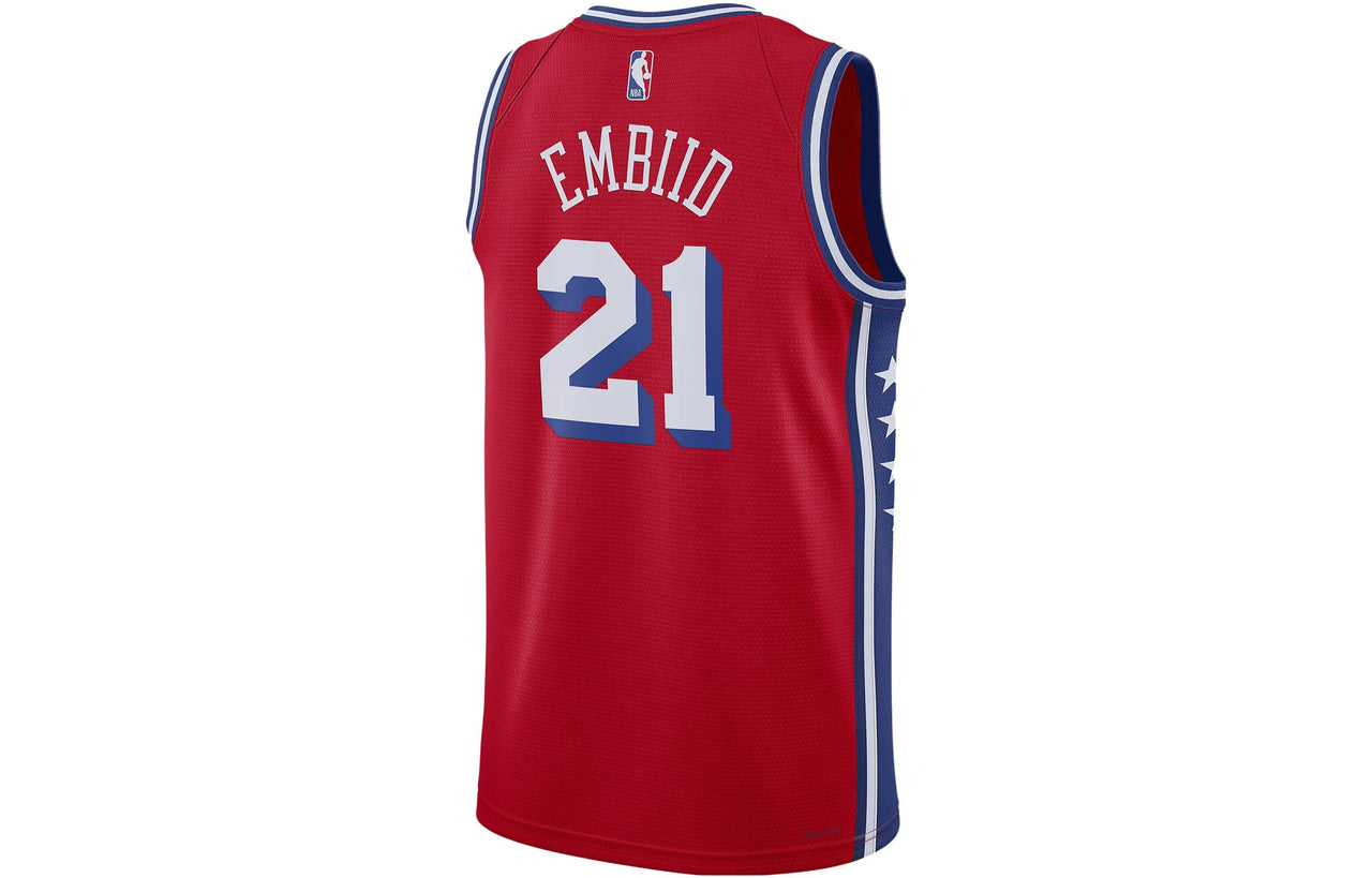 Air Jordan x NBA Dri-FIT Philadelphia 76ers Statement Edition Swingman Jersey 'Joel Embiid 21' DO9539-658