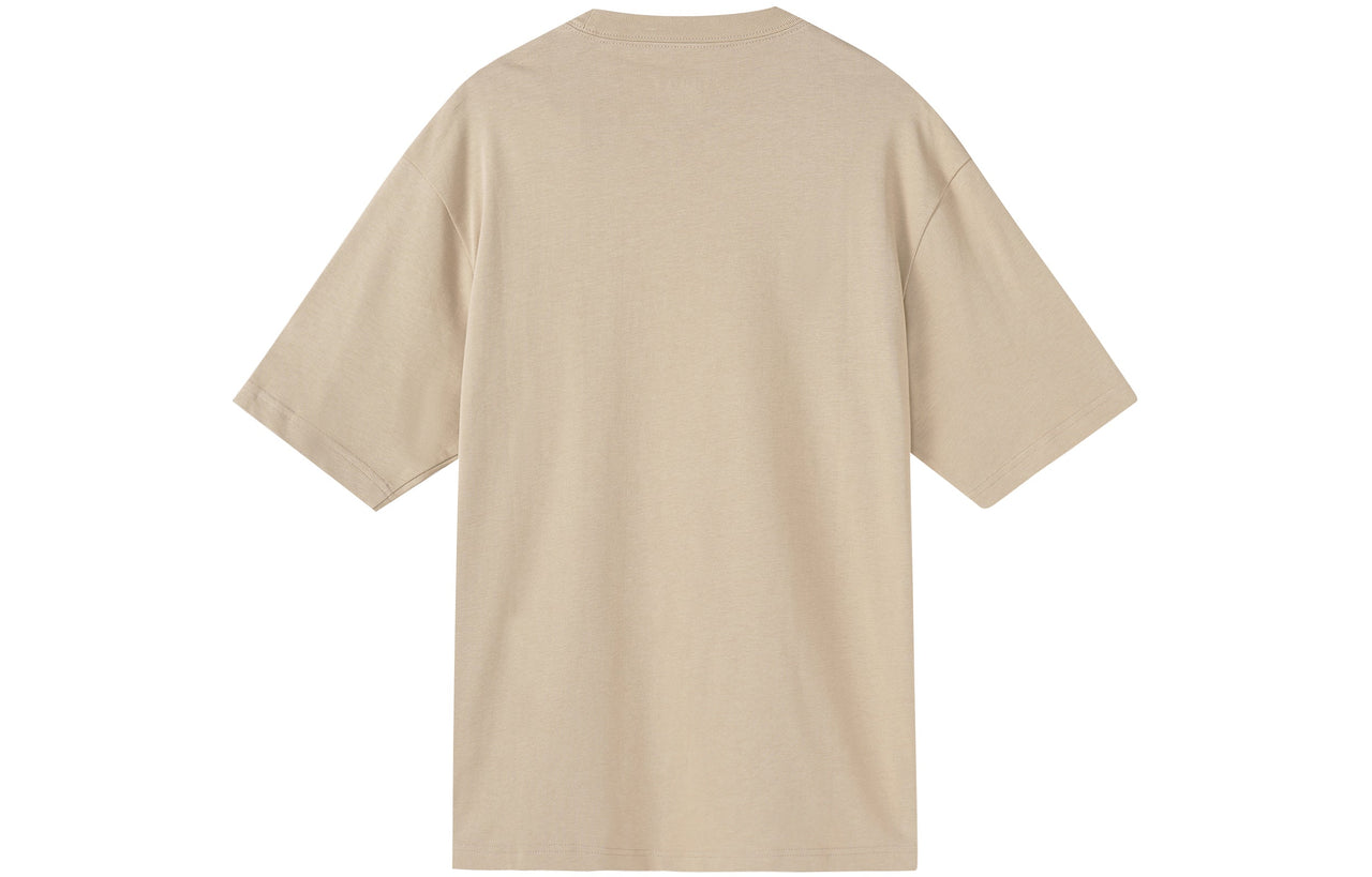 Men's Jordan Flight Essentials Embroidered Logo Sports Round Neck Short Sleeve Apricot Color T-Shirt DA9890-245