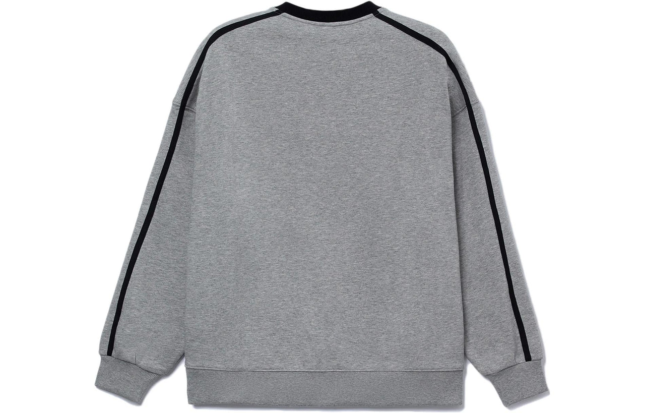 Li-Ning Striped Graphic Sweatshirt 'Grey Black' AWDT581-8