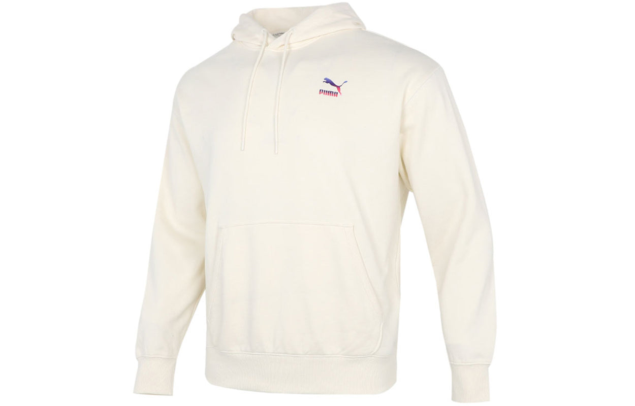PUMA Logo Hoodie 'Cream' 534443-73