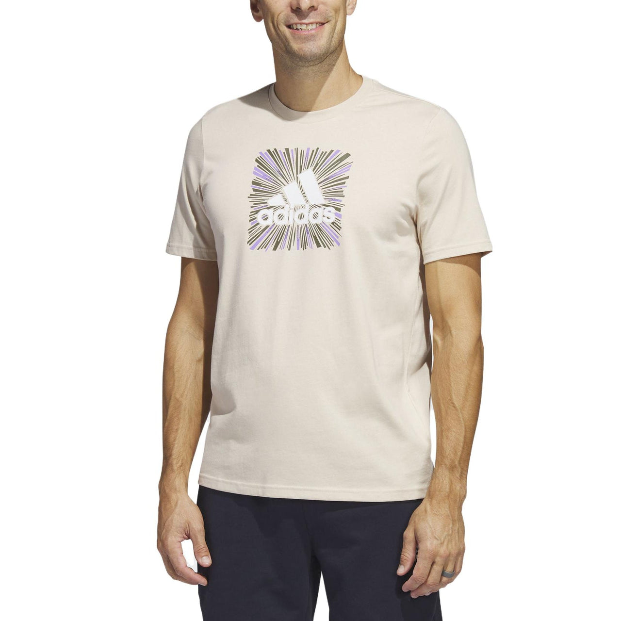 adidas Originals Sport Optimist Sun Logo T-Shirt 'Sand Strata' IC7788