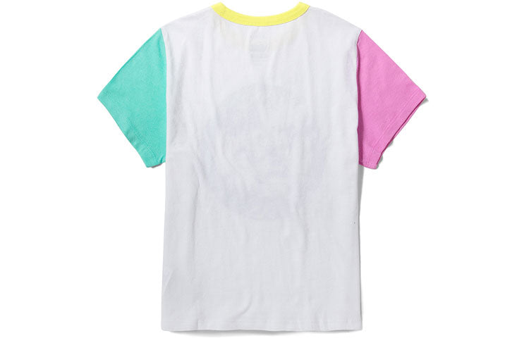 (WMNS) Vans x Disney Crossover Printing Mickey Round Neck Short Sleeve White VN0A3UHOWHT