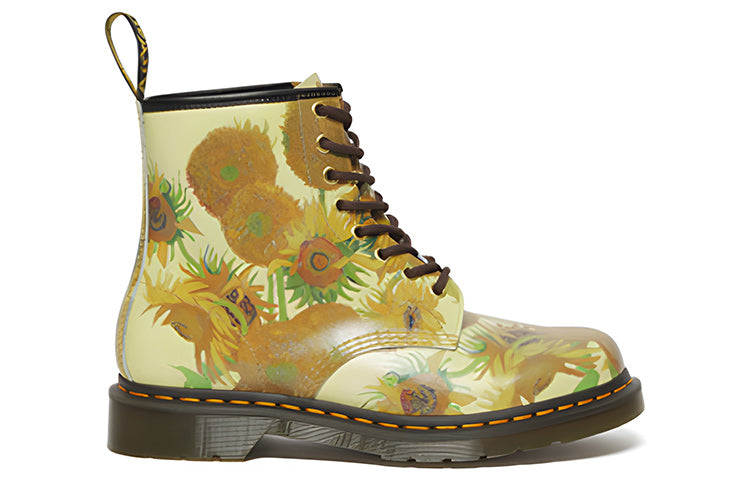 Dr. Martens x The National Gallery 1460 Sunflowers Leather Boots 'Yellow' 27928102