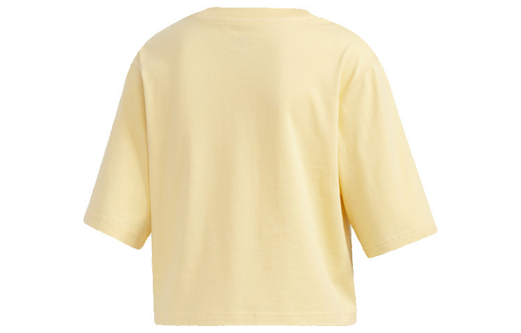 (WMNS) adidas neo Casual Sports Short Sleeve Orange Yellow GP5802