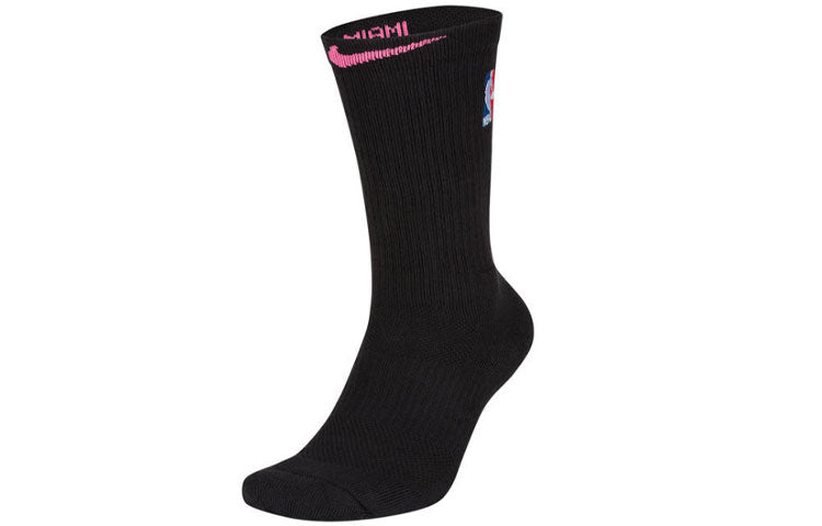Nike NBA Basketball Sports Socks One Pair Black CK8828-010