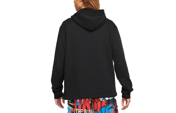 Nike Kyrie Alphabet Printing Pullover 'Black' DA6693-010