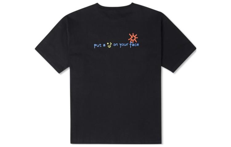 Converse Put-a-Smile-On-Your-Face Logo T-Shirt 'Black' 10024879-A02