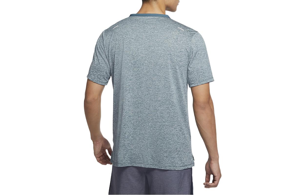 Nike Dri-fit Rise 365 Casual Sports Round Neck Short Sleeve Gray CZ9185-058
