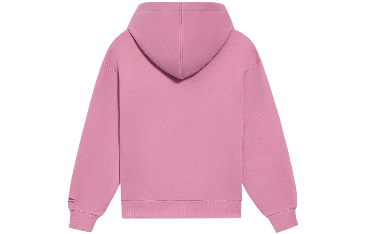 (WMNS) Li-Ning Logo Hoodie 'Pink' AWDS046-7