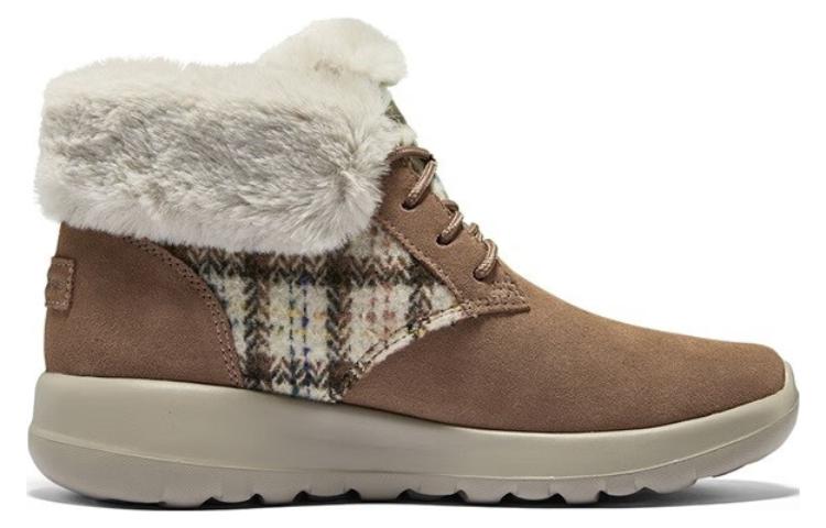 (WMNS) Skechers On The Go Joy Boots 'Tan White' 144120-TAN