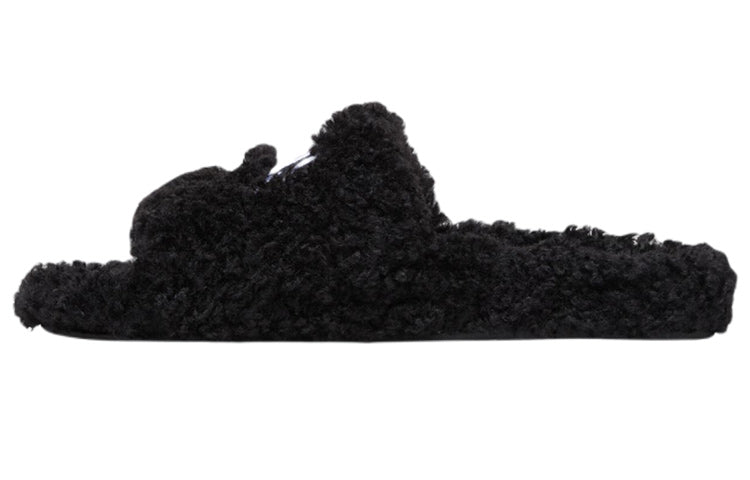 Balenciaga Furry Slides 'Cities Paris Black' 654747W2DO21001
