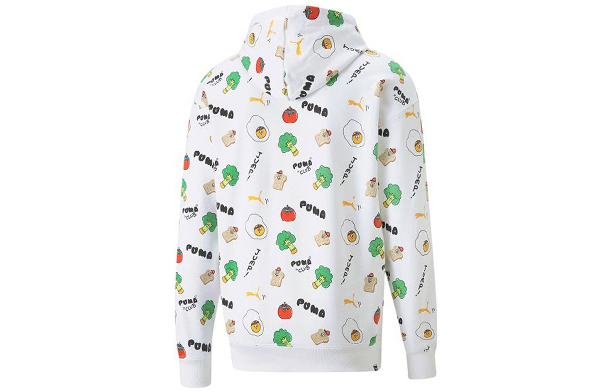 PUMA Sports Breathable Printing Running Breathable Casual Pullover White 533200-02