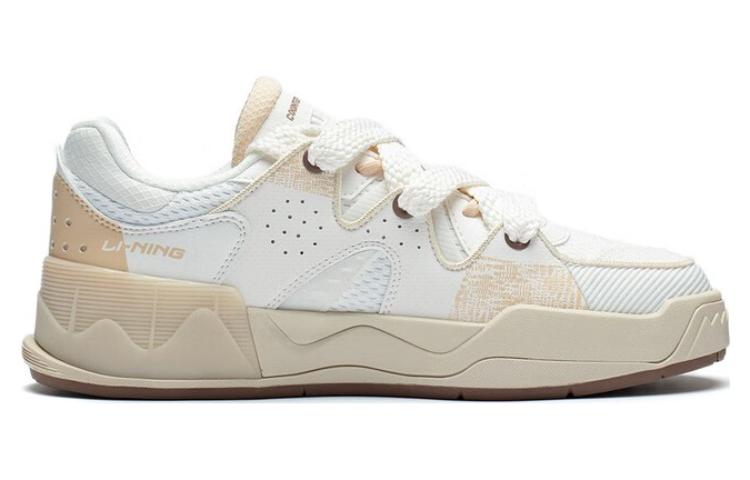 (WMNS) Li-Ning CF Flash Star 2.0 'White Light Brown' AGLT088-2