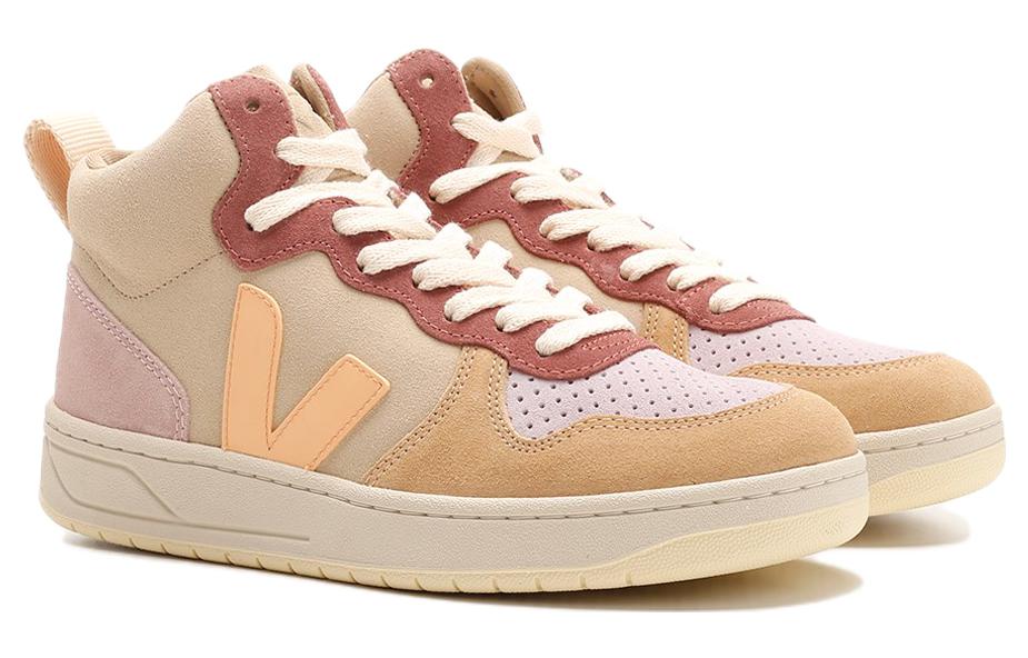 VEJA V-15 High-top Suede 'Peach Beige' VQ0302897
