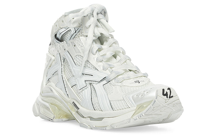 Balenciaga Runner High Top Sneakers 'White' 695764W3RH19000