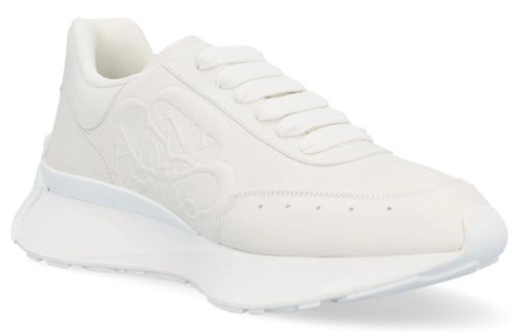 Alexander McQueen Sprint Runner Leather Sneakers 'Beige White' 688548WIC949000