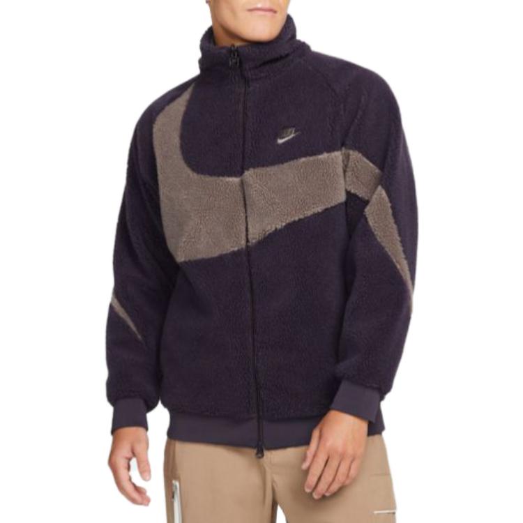 Nike Big Swoosh Reversible Boa Jacket (Asia Sizing) 'Cave Purple' BQ6546-540