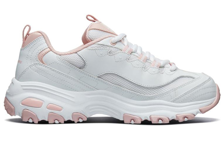 (WMNS) Skechers D'lites 1.0 GS Pink/White 66666214-WPK