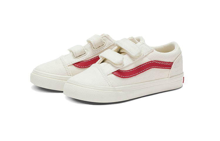 Vans Old Skool V Retro Low Tops Skateboarding Shoes White VN000D3YOXS