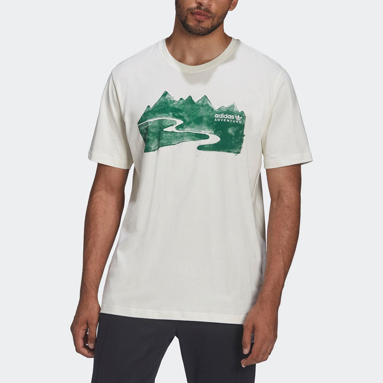 adidas landscape Printing Short Sleeve White HF4769