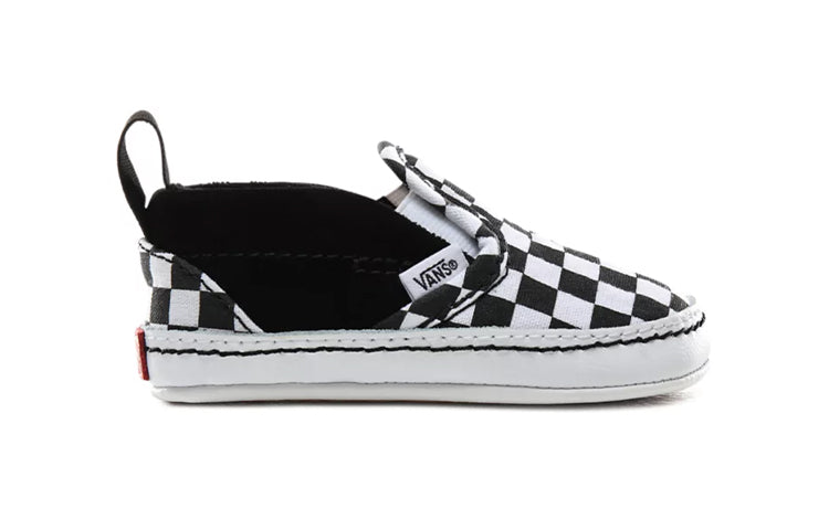 (TD) Vans Slip-On V Crib 'Checker - Black White' VN0A2XSLFB7