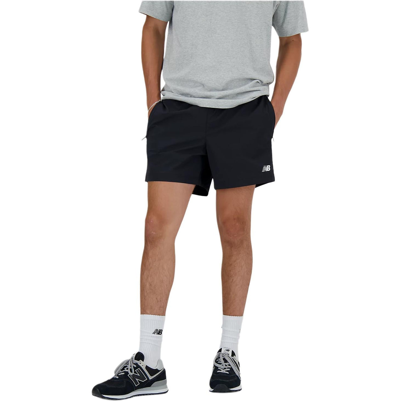 New Balance Athletics Stretch Woven Short 5" 'Black' MS41517-BK